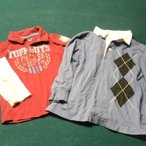 Two boys long sleeve polos
